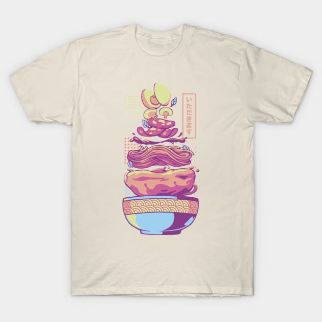 Neon Core Noodles Ramen by Tobe Fonseca T-Shirt by Tobe_Fonseca